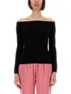 Tom Ford Long Sleeved Off The Shoulder Knitted Top