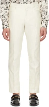 TOM FORD OFF-WHITE CREASED TROUSERS