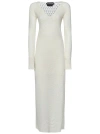 TOM FORD OFF-WHITE KNIT MAXI DRESS