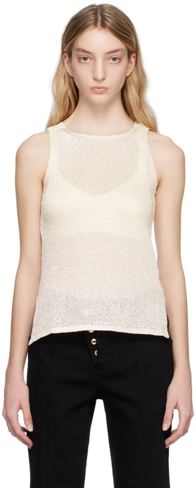 Tom Ford Off-white Rafia Tank Top