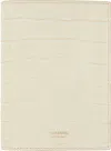 Tom Ford Off-white Shiny Croc T Line Passport Holder In Ivory