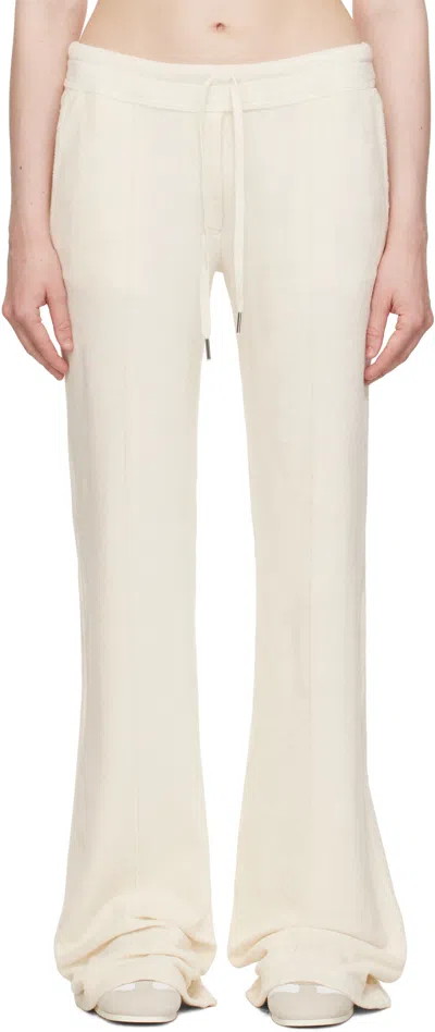 Tom Ford Off-white Terrycloth Tracksuit Lounge Pants