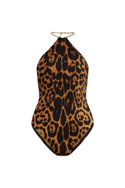 Tom Ford One-piece Swimsuit In Brown