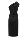 Tom Ford One-shoulder Embellished Midi Dress In Black