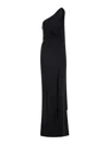 Tom Ford One Shoulder Evening Dress With Scarf In Black