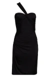 Tom Ford One-shoulder Twist Front Jersey Minidress In Black