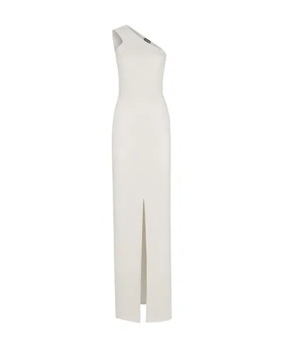 Tom Ford One-shouldered Long Dress Dress In White