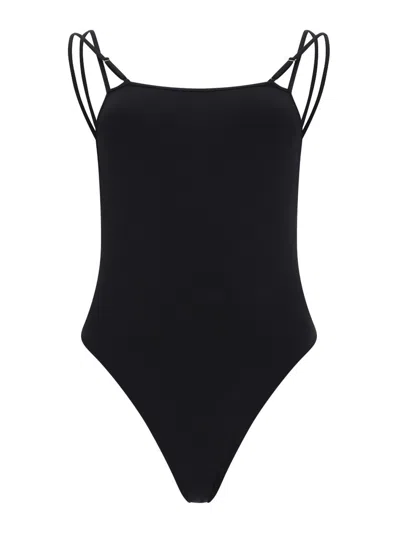 Tom Ford One-piece Swimsuit In Jersey In Black