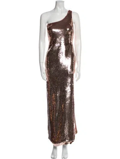 Pre-owned Tom Ford One-shoulder Long Dress In Pink