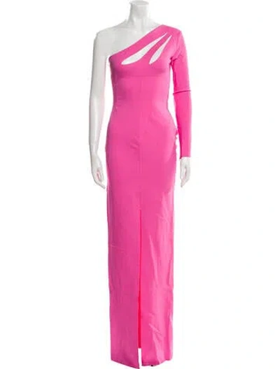 Pre-owned Tom Ford One-shoulder Long Dress In Pink