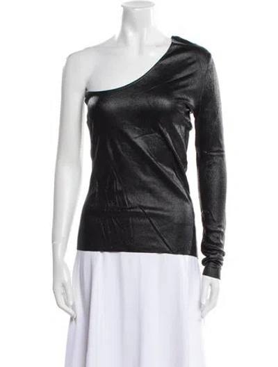 Pre-owned Tom Ford One-shoulder Long Sleeve Top In Multi