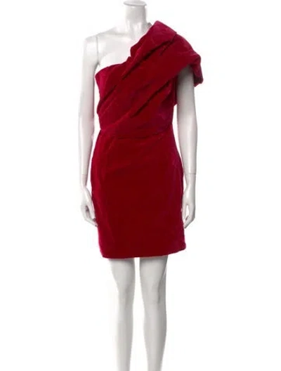 Pre-owned Tom Ford One-shoulder Mini Dress In Pink