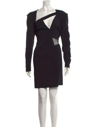 Pre-owned Tom Ford One-shoulder Mini Dress W/ Tags In Black