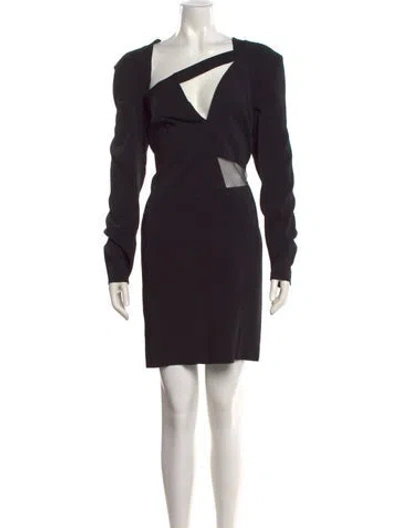 Pre-owned Tom Ford One-shoulder Mini Dress W/ Tags In Black