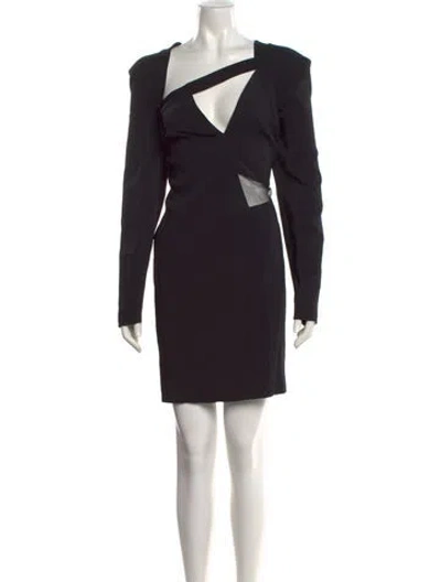 Pre-owned Tom Ford One-shoulder Mini Dress W/ Tags In Black