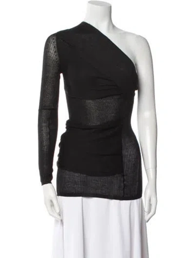 Pre-owned Tom Ford One-shoulder Sweater In Black