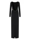 Tom Ford Open-back Side-zip Maxi Dress In Black