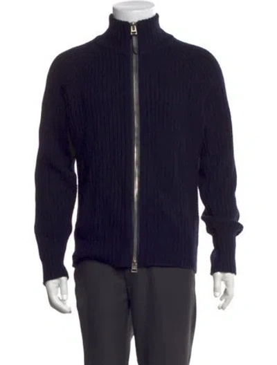 Pre-owned Tom Ford Open Front Long Sleeve Cardigan In Purple