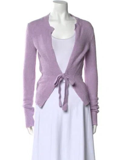 Pre-owned Tom Ford Open Front Sweater In Purple