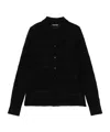 Tom Ford Open-knit Shirt In Black