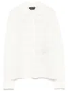 Tom Ford Open-knit Shirt In White
