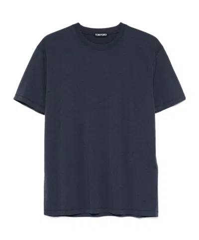 TOM FORD OPEN-NECKED BLACK SHIRT