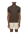 Tom Ford Stretch Cotton T-shirt In Brown