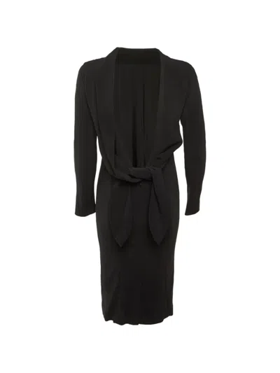 Pre-owned Tom Ford Open-back Midi Dress In Black