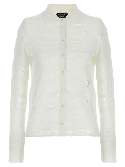 TOM FORD TOM FORD OPENWORK CARDIGAN