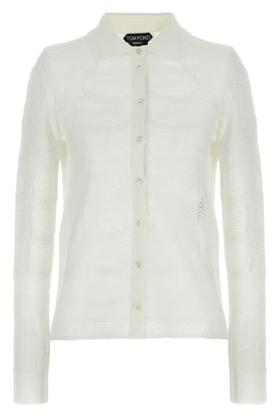 TOM FORD TOM FORD OPENWORK CARDIGAN