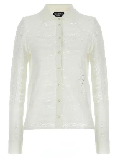 TOM FORD TOM FORD OPENWORK CARDIGAN