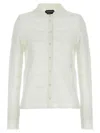 Tom Ford Openwork Silk-cotton Cardigan With Button Closure In White