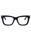 Tom Ford Blue Light Block Cat Eye Ladies Eyeglasses Ft5949-b 001 56 In 001 Nero Lucido
