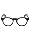 Tom Ford Womens Black Tr001853 Round-frame Acetate Optical Glasses In 001 Nero Lucido