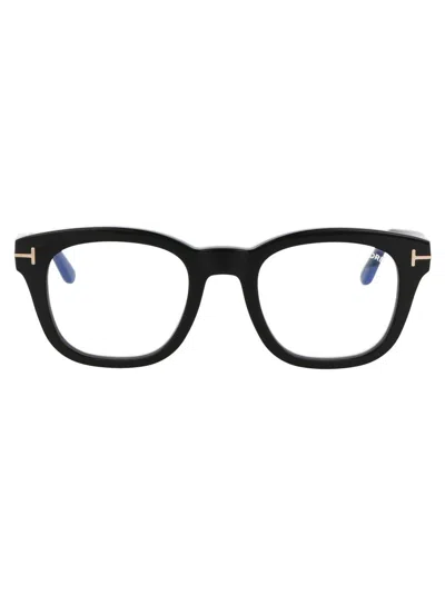 Tom Ford Ft5661-b Black Male Eyeglasses In 001 Nero Lucido