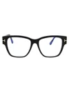 Tom Ford Avana Scura Acetate Optical Glasses In 001 Nero Lucido