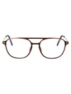 Tom Ford Ft5874-b Glasses In 048 Marrone Scuro Luc