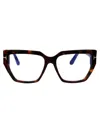 Tom Ford Blue Light Block Cat Eye Ladies Eyeglasses Ft5949-b 001 56 In 052 Avana Scura