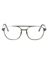 Tom Ford Ft5874-b Glasses In 093 Verde Chiaro Luc