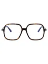 Tom Ford Eyewear Oversized Frame Glasses In Brown