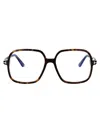 Tom Ford Eyewear Oversized Frame Glasses In Brown