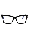 Tom Ford T-hinge Square-frame Glasses In Black
