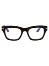 Tom Ford Blue Light Block Cat Eye Ladies Eyeglasses Ft5949-b 001 56 In Avana Scura