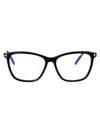Tom Ford Blue Light Block Cat Eye Ladies Eyeglasses Ft5949-b 001 56 In Black