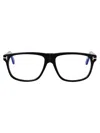Tom Ford Womens Black Tr001853 Round-frame Acetate Optical Glasses In Nero Lucido