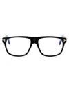 Tom Ford Womens Black Tr001853 Round-frame Acetate Optical Glasses In Nero Lucido