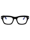 Tom Ford Blue Light Block Cat Eye Ladies Eyeglasses Ft5949-b 001 56 In Nero Lucido