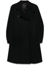 Tom Ford Double-breasted Peak-lapel Coat In Black