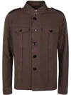 Tom Ford Cotton Satin Stand Collar Outershirt