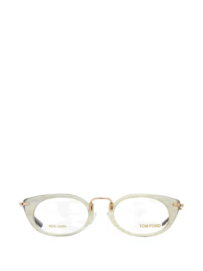 Tom Ford Oval-frame Glasses In White